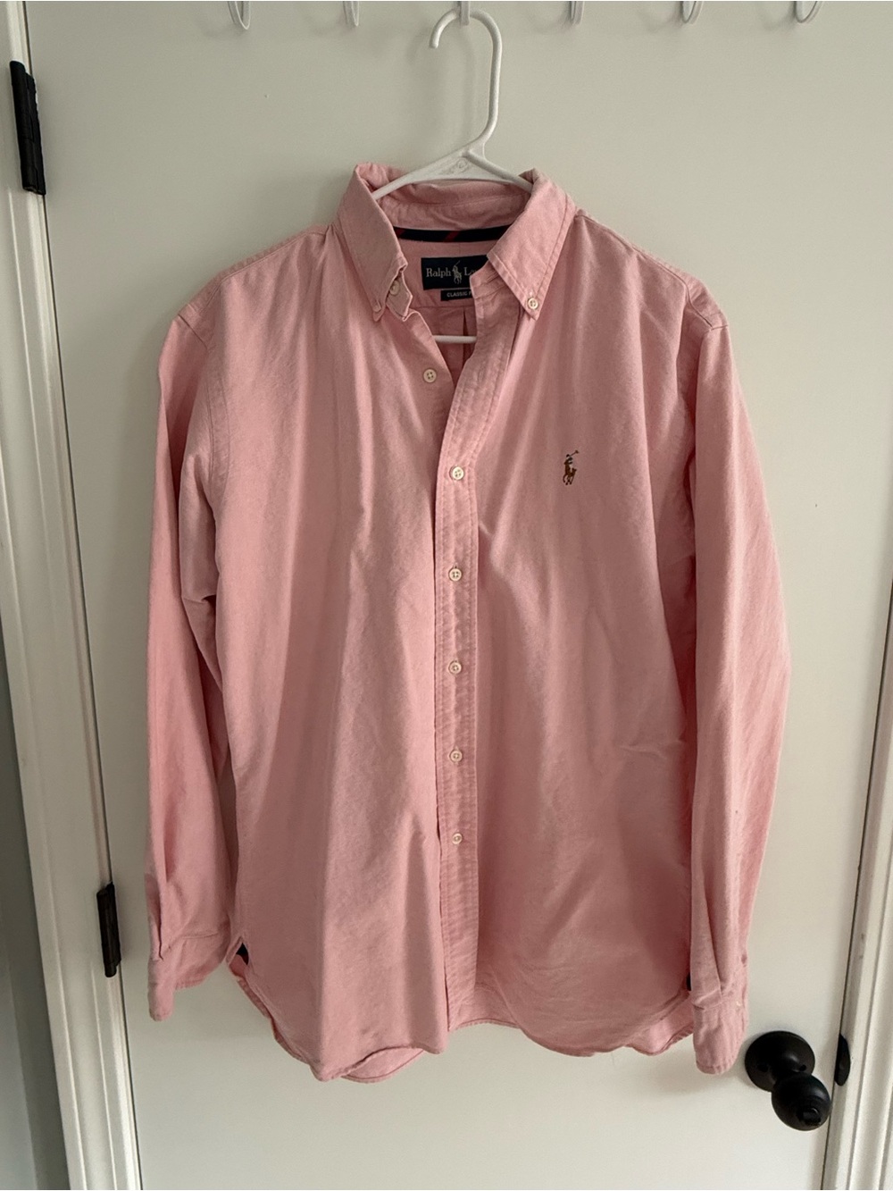 Ralph Lauren Men's Light Pink Button-Down Oxford Shirt